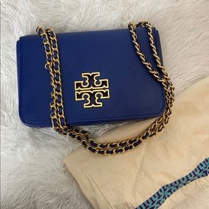 Tory Burch Miller Shoulder/Crossbody Bag in Blue